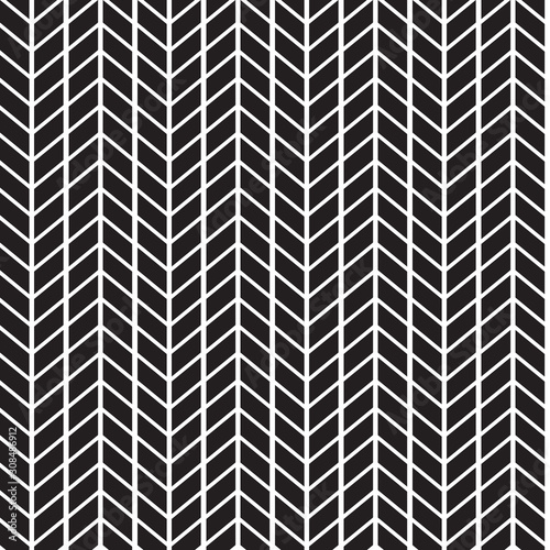 black and white seamless pattern with chevron zigzag