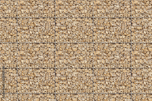 seamless gabion wall as background