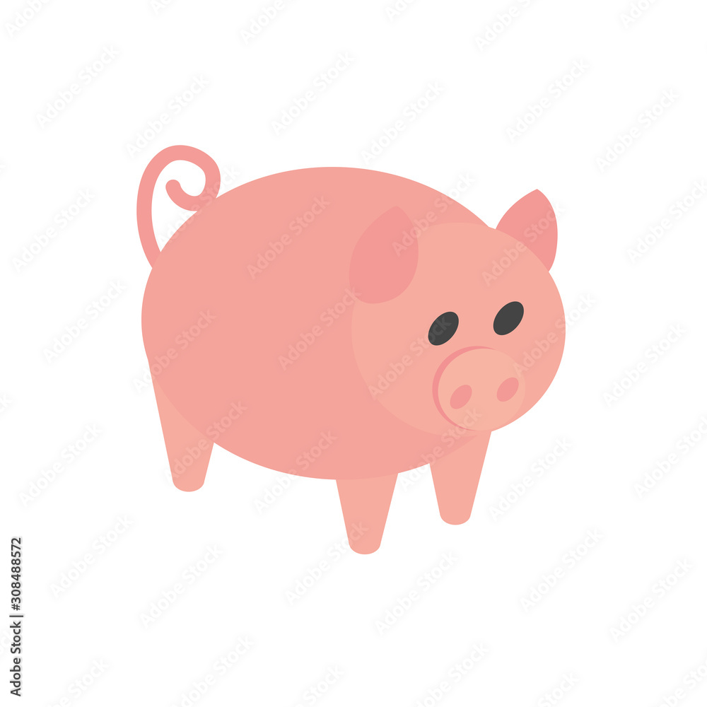 farm pig animal domestic rural isometric icon farm pig animal domestic rural isometric icon