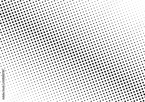 Abstract halftone dotted background. Monochrome grunge pattern with dot and circles. Vector modern pop art texture for posters, sites, business cards, cover, postcards, labels, stickers layout.