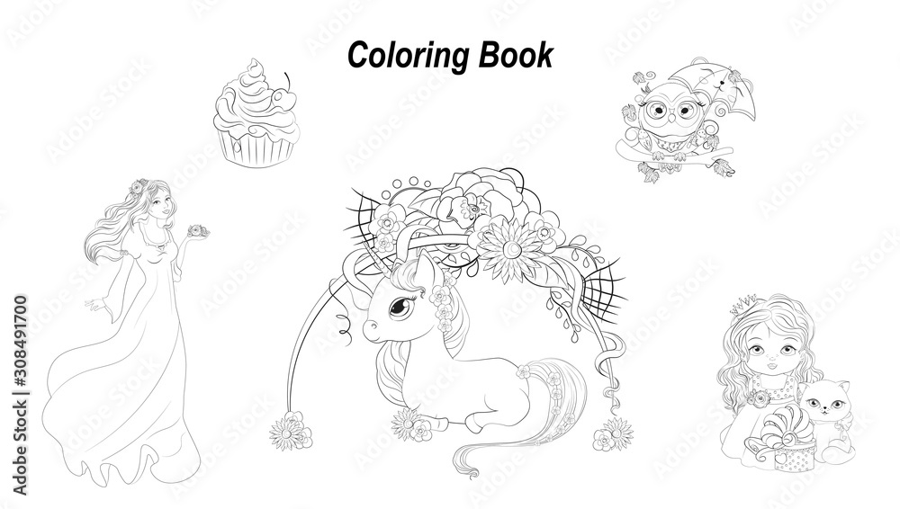 Coloring book set