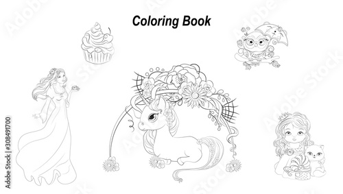 Coloring book set