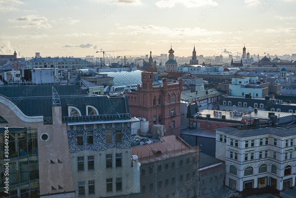 Panorama of Moscow from the observation deck Children's world