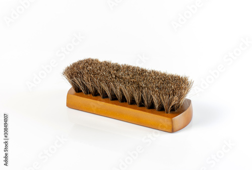 Quadro em tela Horse hair brush on white background.
