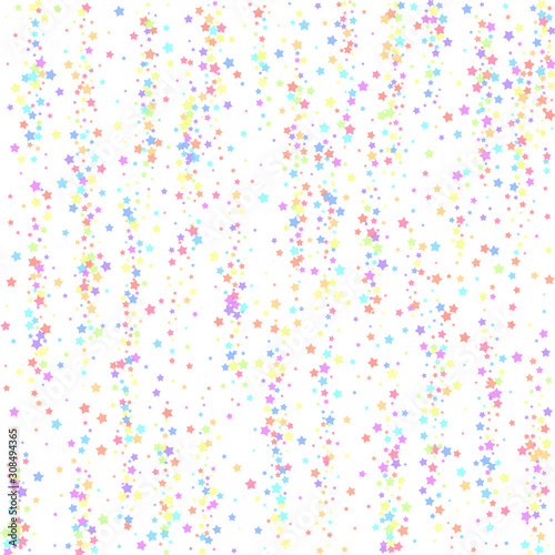 Festive confetti. Celebration stars. Colorful star