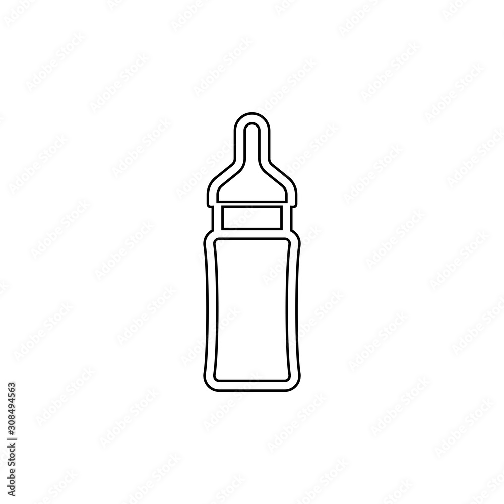Baby bottle icon. Child food symbol. Logo design element Baby bottle icon. Child food symbol. Logo design element