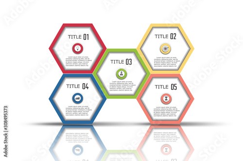 Infographics vector design and marketing icons can be used for workflow layout, diagram, annual report, web design.