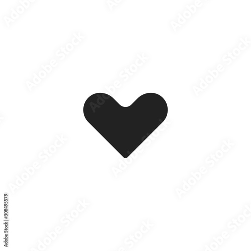 Heart icon. Social media button. Logo design element