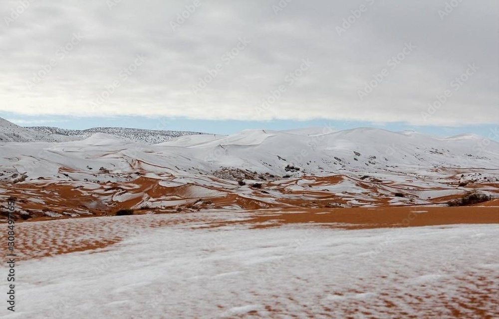 Le désert sous la neige