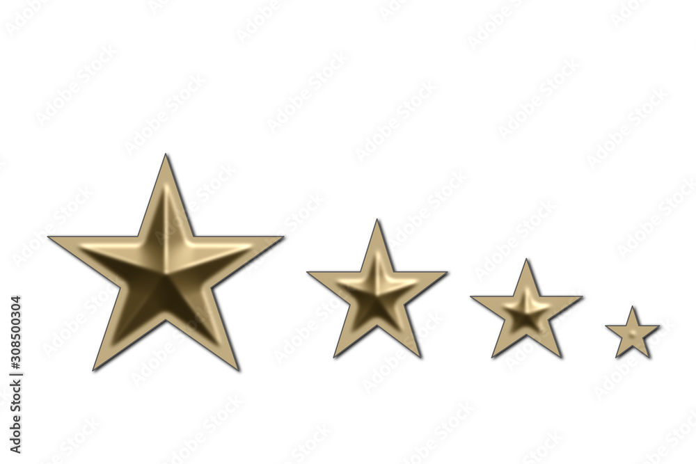 golden star isolated on white background golden star isolated on white background