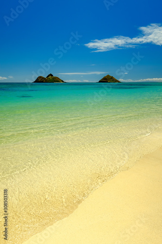 Beautiful Lanikai Beach in Oahu Hawaii