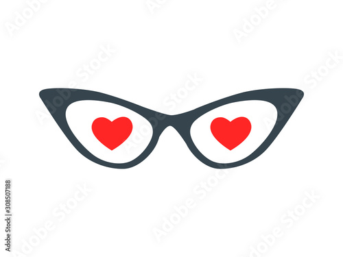 Love inside Nerd Female Glasses