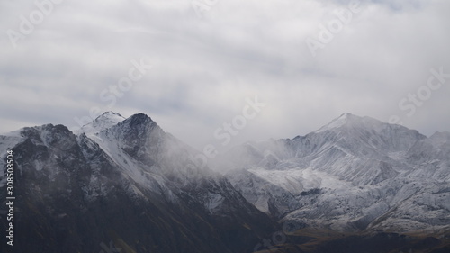 mountains in winter