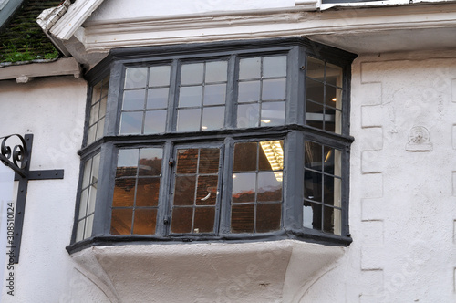 oriel window at historic building in Canterbury