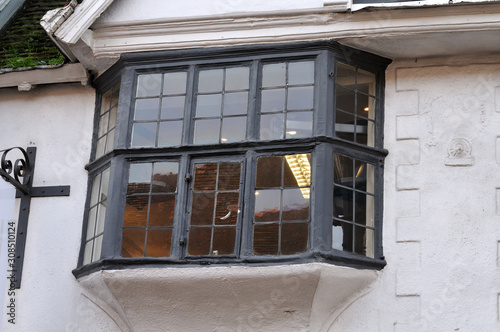 oriel window at historic building in Canterbury photo
