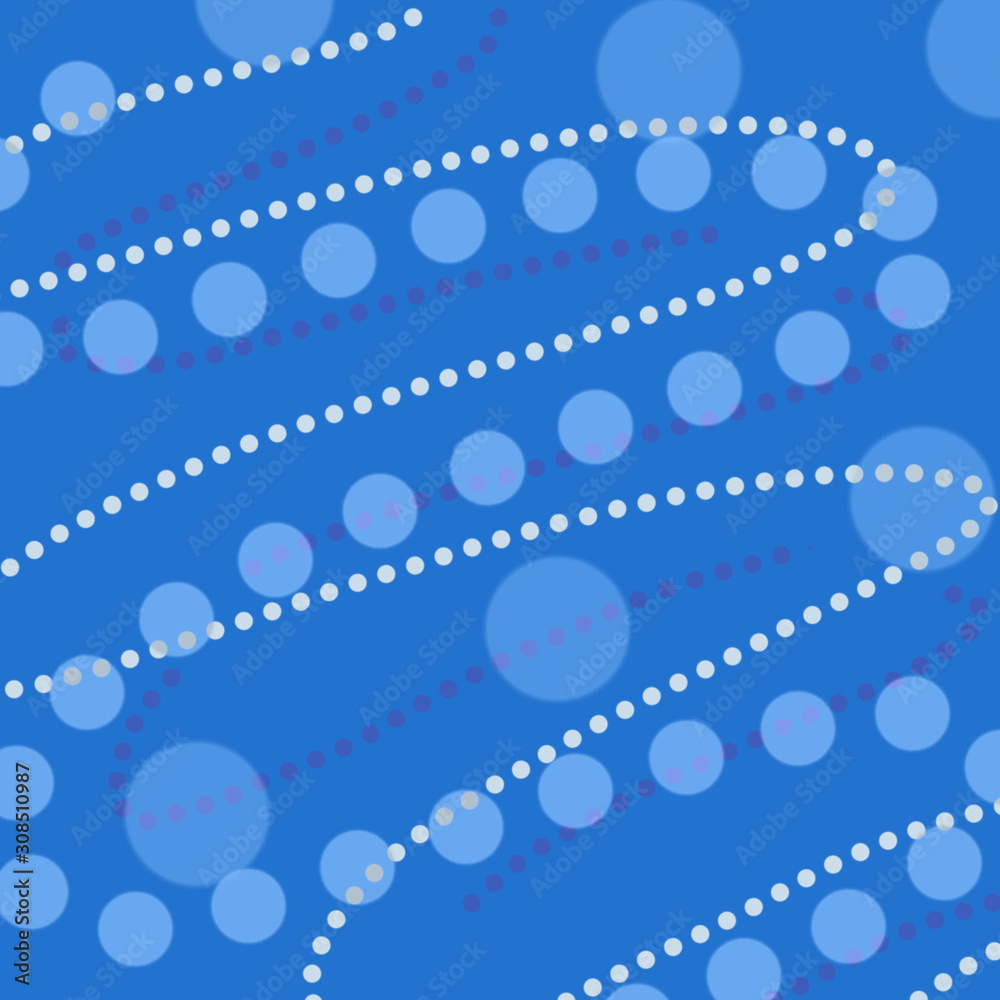 Obraz premium Abstract blue background with geometric elements, background from an ornament, festive background