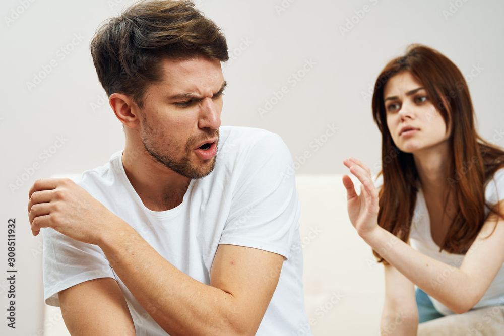 young couple having an argument