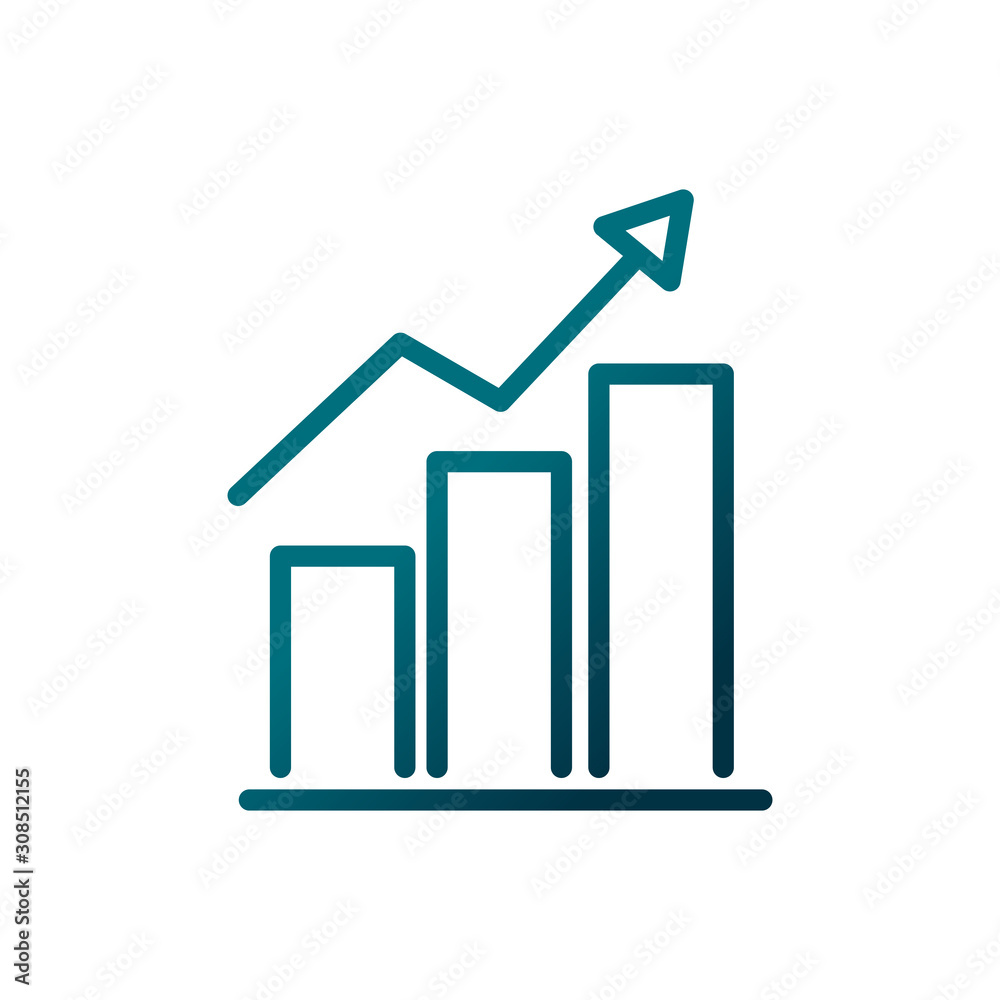 economy business finance report statistics gradient line economy business finance report statistics gradient line