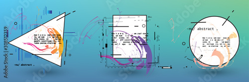 Vector, abstract geometric background
