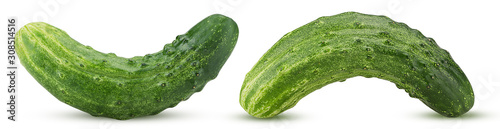 Two fresh cucumber