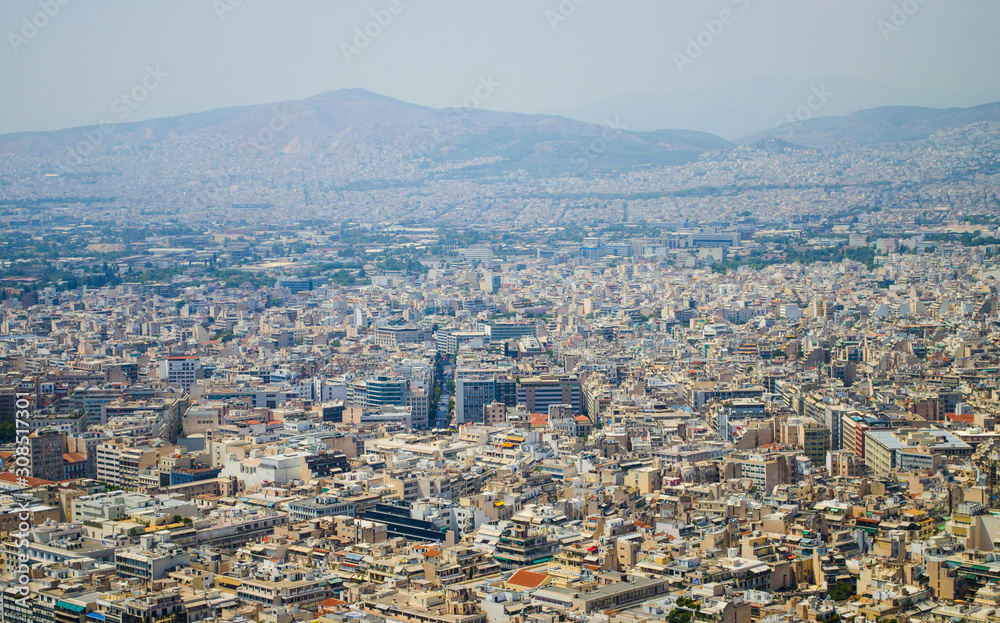 Athens on a hot summer day