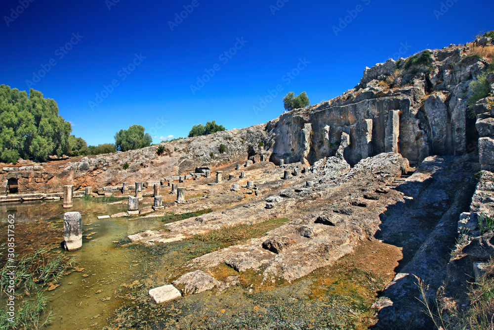 Ancient shipyards (4th century b.C. -unique find!) at Ancient Oiniades, close to Katochi village, Aitoloakarnania, Greece 