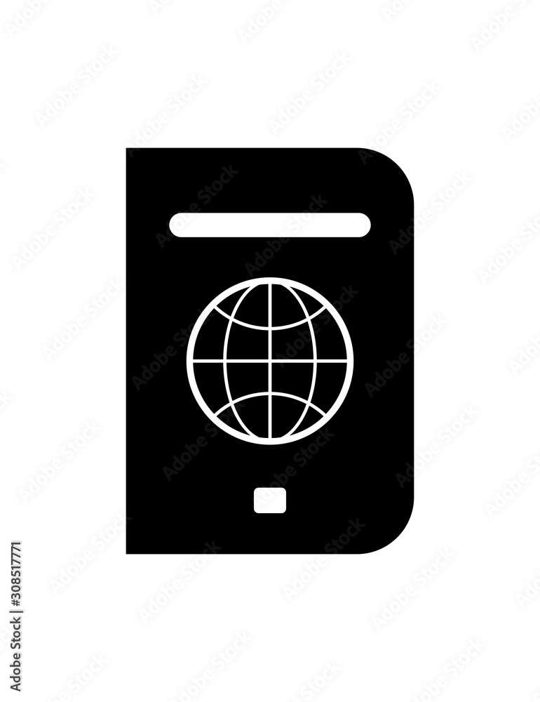 global passport icon. Vector Illustration global passport icon. Vector Illustration