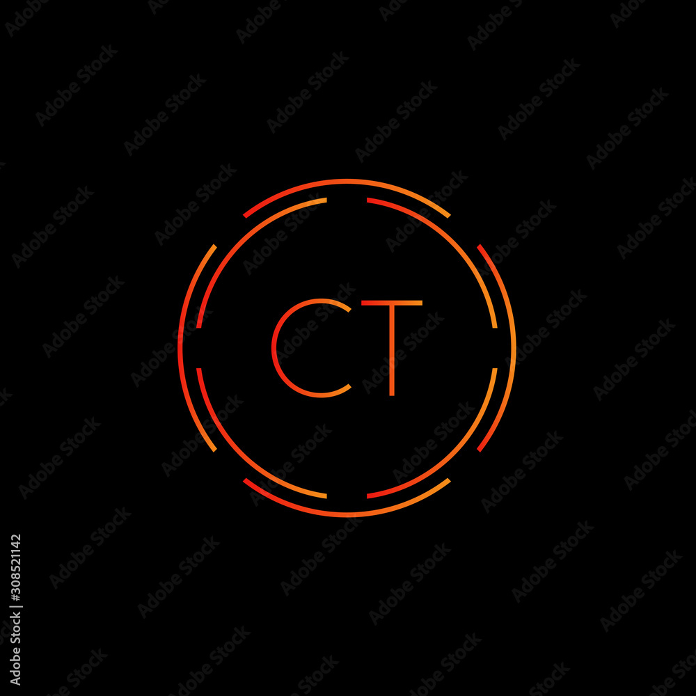 Initial CT Letter Logo With Creative Modern Business Typography Vector Template. Creative Abstract Letter CT Logo Vector. Initial CT Letter Logo With Creative Modern Business Typography Vector Template. Creative Abstract Letter CT Logo Vector.