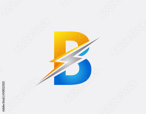 Creative Flash B Letter Icon
