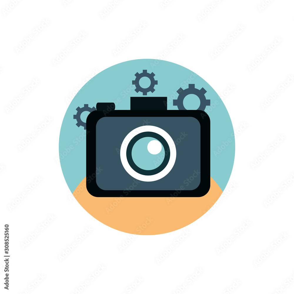 digital marketing photo camera setting gears