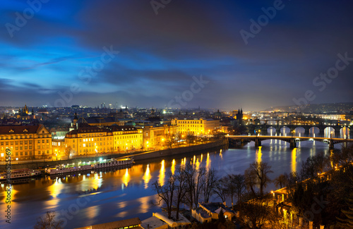 Morning majestic Charles Bridge, Prague, Czech republic © marekkijevsky