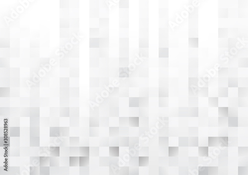 Vector : Abstract gray square on white background