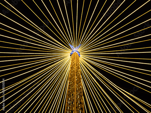 city lights all over Henares Madrid