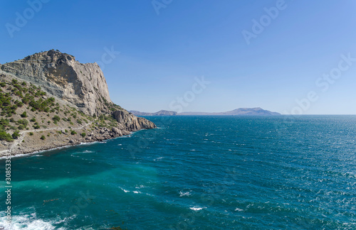 A small bay on the Black Sea coast.