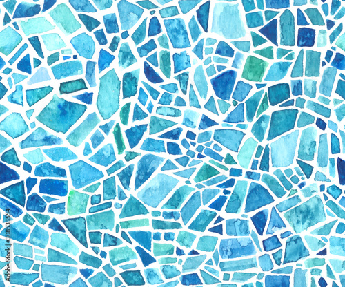 Fotografiet Seamless mosaic texture