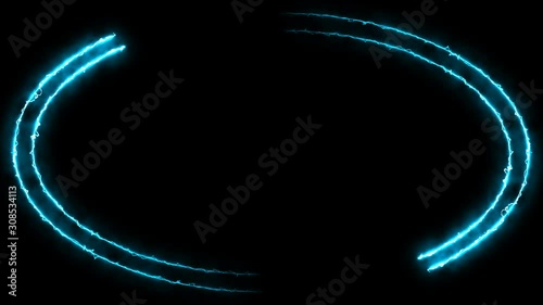 Abstract Ellipse Frame Background, neon Ellipse, Fire Ellipse, Looped NEON Ellipse Lines, club concert dance disco dj matrix beam dmx fashion