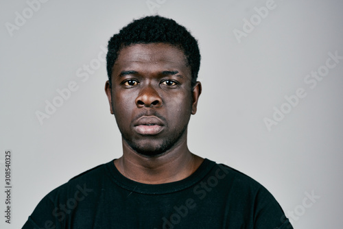 portrait of a man isolated on white background