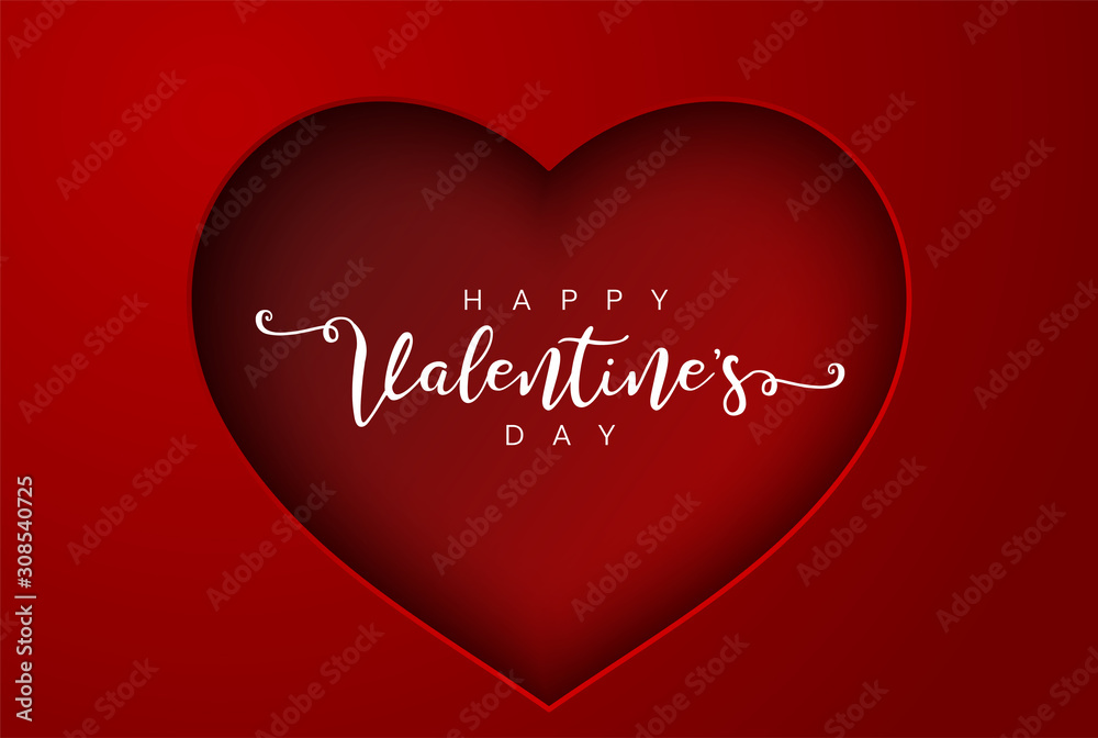 Valentine's Day Heart Symbol. Love and Feelings Background Design.
