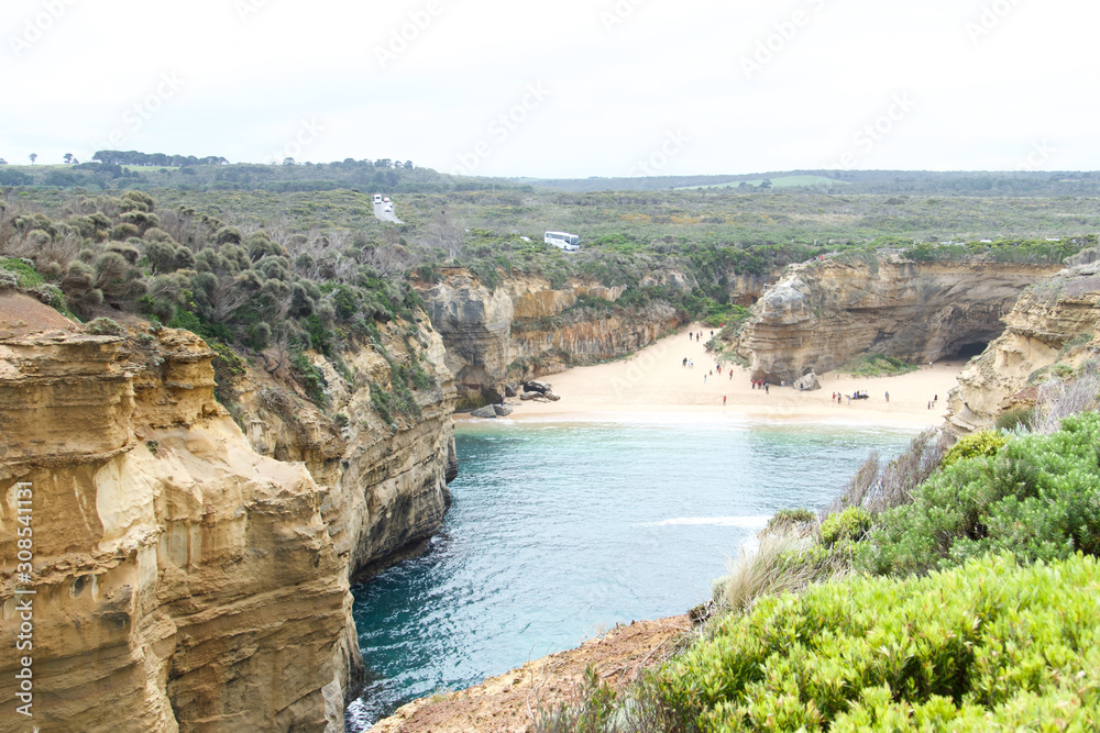 Loch Ard Gorge. Scenic lookout in The Great Ocean Road, an iconic Australian destination.