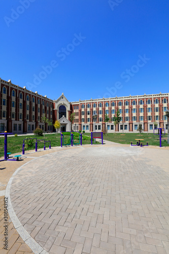Campus Scenery of Tangshan Polytechnic College, Tangshan City, Hebei Province, China