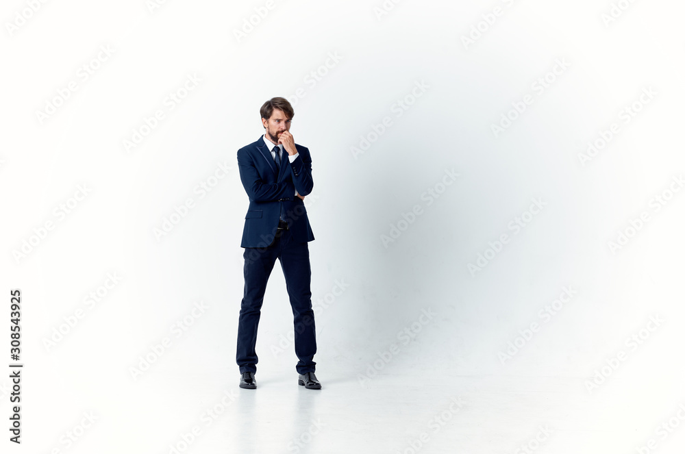 businessman standing on top of stairs businessman standing on top of stairs
