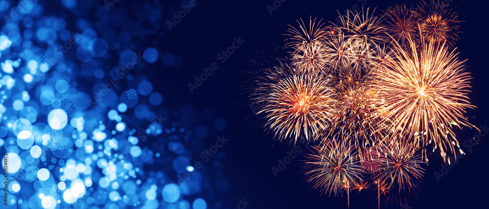 Fototapeta premium Wunderschönes Feuerwerk