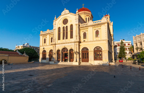 Cathedral of Saint Minas located in the city of Heraklion © velishchuk
