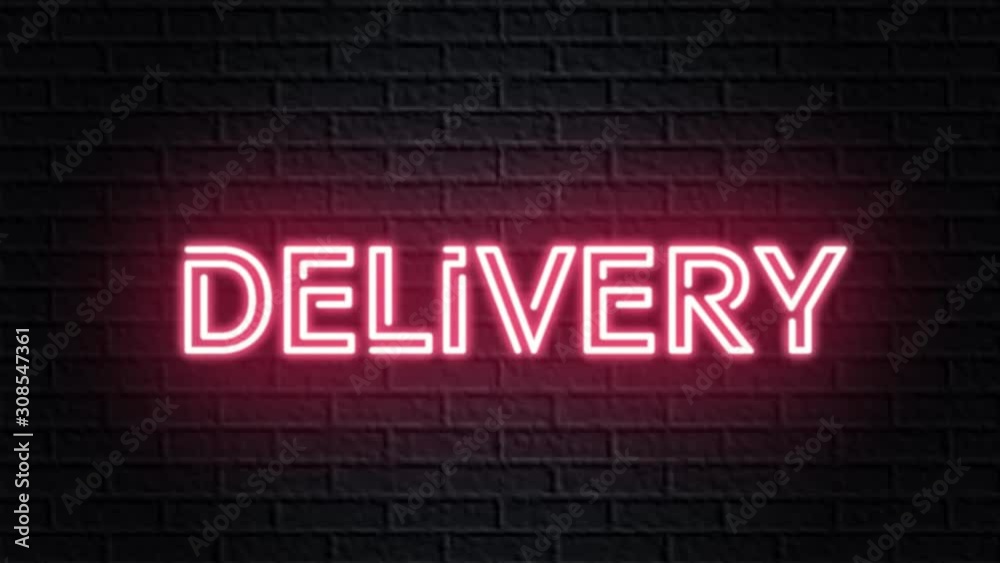 red neon video animation delivery red neon video animation delivery