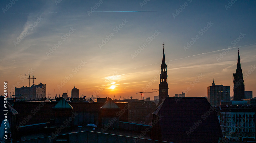 Über den Dächern von Hamburg 2013