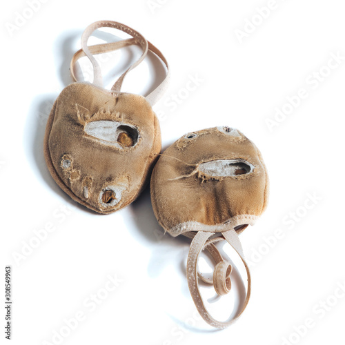 Shoes for rhythmic gymnastics very worn Active use photo