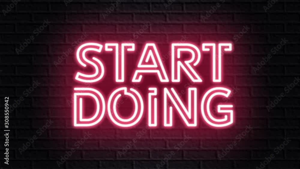red neon video animation start doing red neon video animation start doing