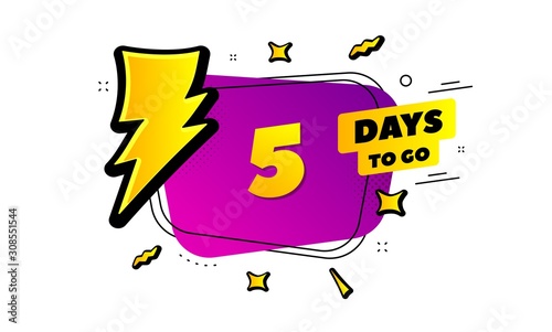 5 days to go sign