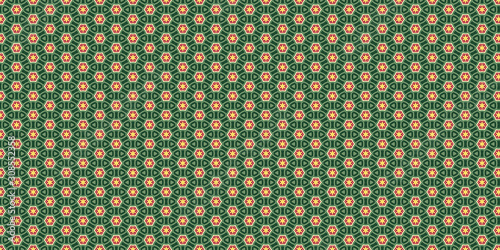 Beautiful Xmas pattern. Christmas wrapping paper concept green