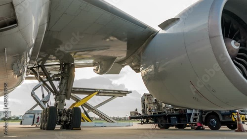 Panning load cargo for air freight logistic - Time lapse	